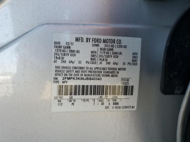 2018 FORD EDGE TITAN - 2FMPK3K96JBB43343