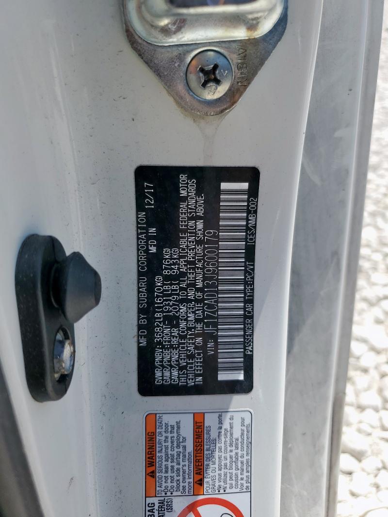 2018 SUBARU BRZ 2.0 TS JF1ZCAD13J9600179