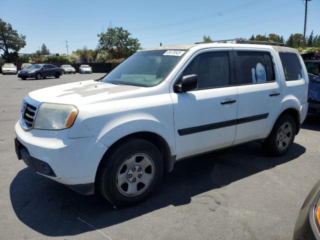 HONDA PILOT LX 2014 white 4dr spor gas 5FNYF3H27EB019551 photo #1