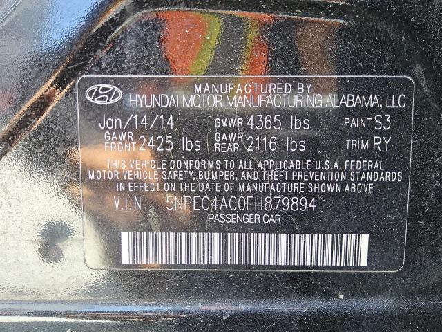 2014 HYUNDAI SONATA SE - 5NPEC4AC0EH879894