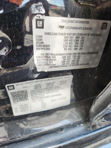 2020 CHEVROLET SILVERADO 3GCPWBEH7LG206360