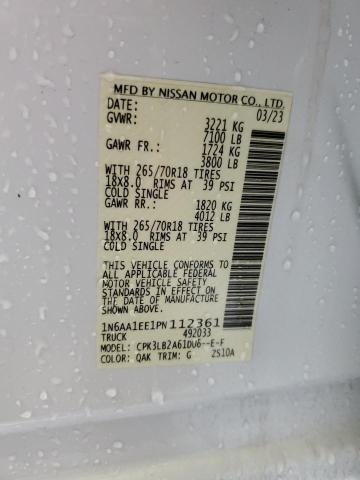 2023 NISSAN TITAN S - 1N6AA1EE1PN112361