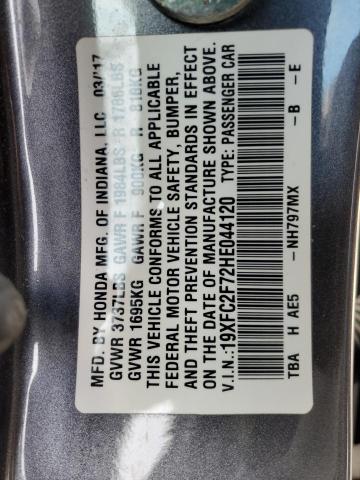 2017 HONDA CIVIC EX - 19XFC2F72HE044120