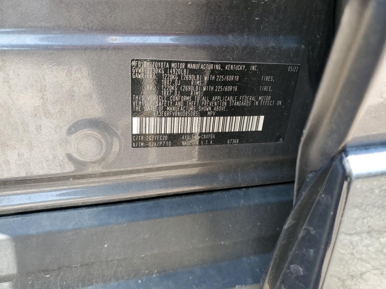 Lot #3222031156 2022 TOYOTA RAV4 XSE