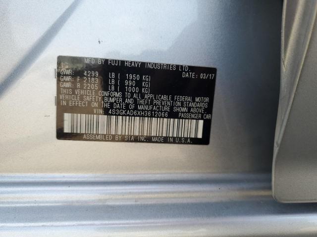 2017 SUBARU IMPREZA PR 4S3GKAD6XH3612066