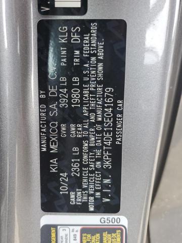 2025 KIA K4 LX 3KPFT4DE1SE041679
