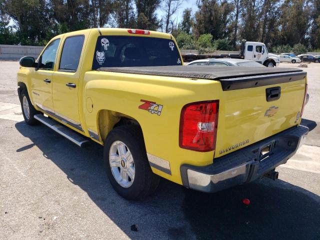 CHEVROLET SILVERADO 2012 yellow crew pic flexible fuel 1GCPKSE71CF216726 photo #3