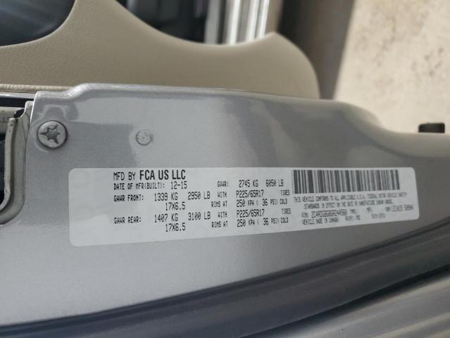 2016 DODGE GRAND CARA 2C4RDGBG8GR244560