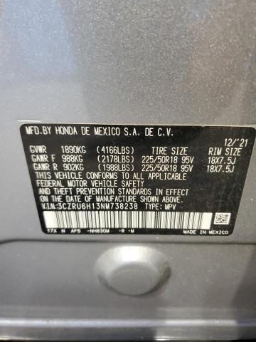 2022 HONDA HR-V SPORT 3CZRU6H13NM738238