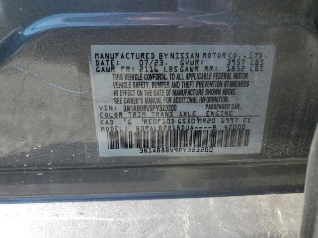 2023 NISSAN SENTRA S 3N1AB8BV9PY323200