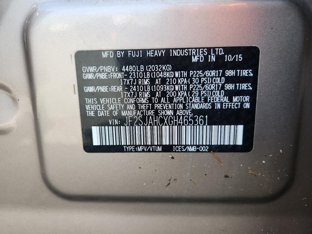 SUBARU FORESTER 2.5I LIMITED