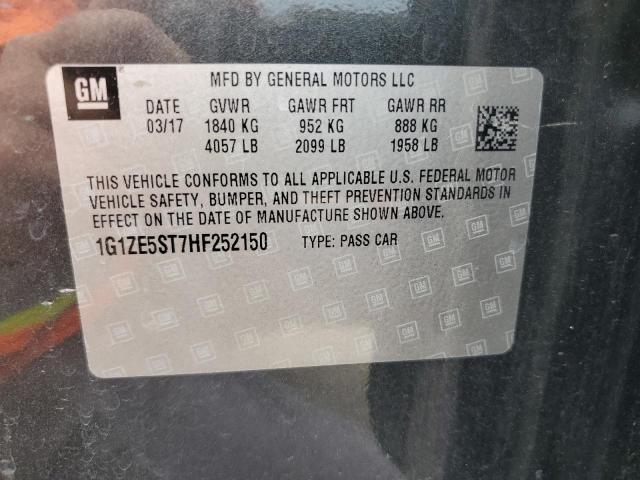 2017 CHEVROLET MALIBU LT - 1G1ZE5ST7HF252150