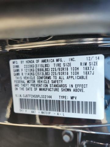 2015 HONDA CROSSTOUR 5J6TF2H59FL002144