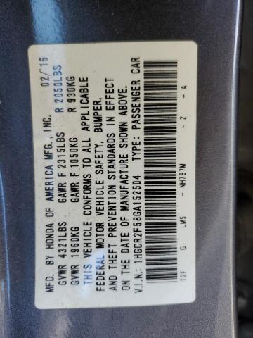 2016 HONDA ACCORD SPO - 1HGCR2F58GA152504