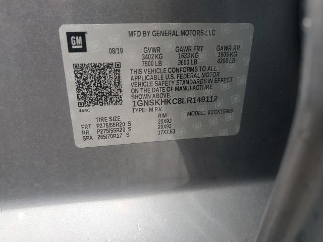 2020 CHEVROLET SUBURBAN K 1GNSKHKC8LR149112