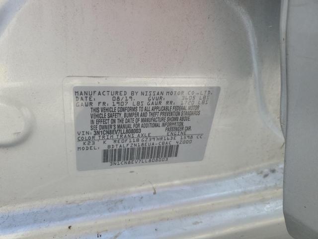 2020 NISSAN VERSA SV 3N1CN8EV7LL808003