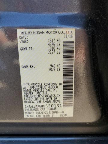 2017 NISSAN ALTIMA 2.5 - 1N4AL3AP6HN320131