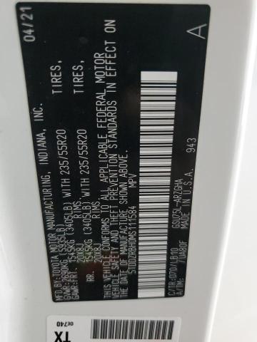 2021 TOYOTA HIGHLANDER - 5TDDZRBH0MS111584