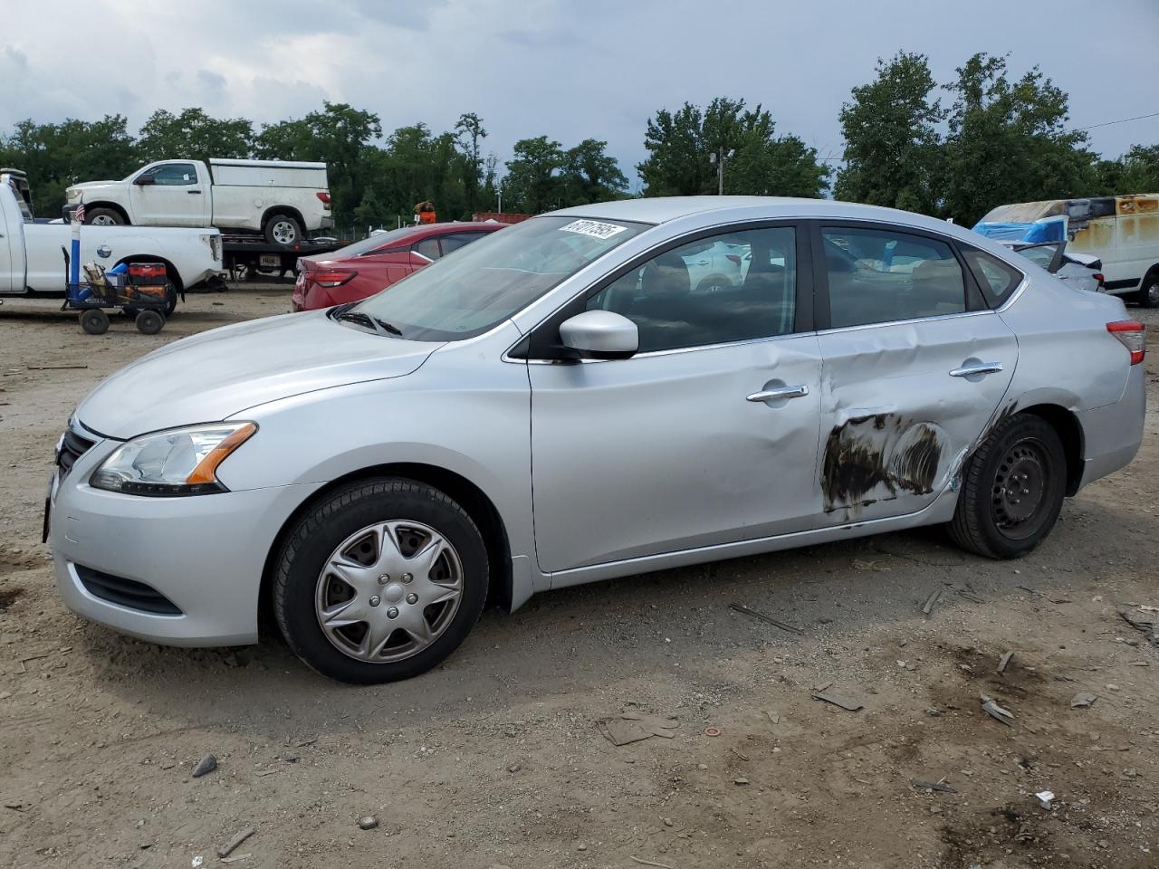 Lot #3310602287 2014 NISSAN SENTRA S
