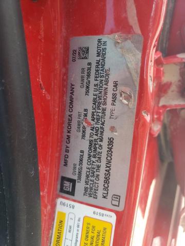 2022 CHEVROLET SPARK LS KL8CB6SAXNC034395