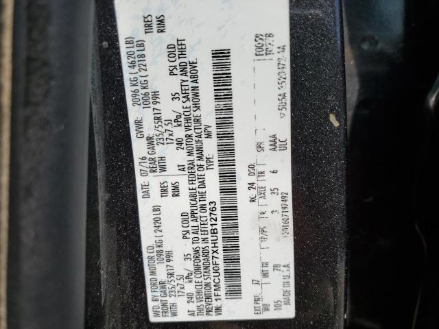 2017 FORD ESCAPE S - 1FMCU0F7XHUB12763