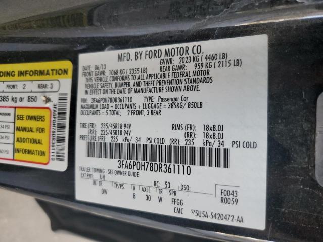 2013 FORD FOCUS SE - 3FA6P0H78DR361110