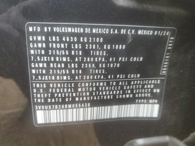 2024 VOLKSWAGEN TAOS SE 3VVUX7B26RM055438