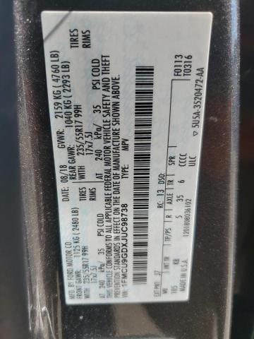 2018 FORD ESCAPE SE - 1FMCU9GDXJUC98738