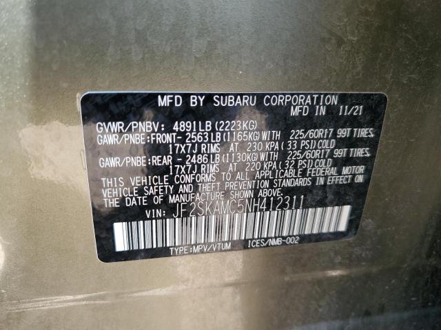 2022 SUBARU FORESTER W JF2SKAMC5NH412311
