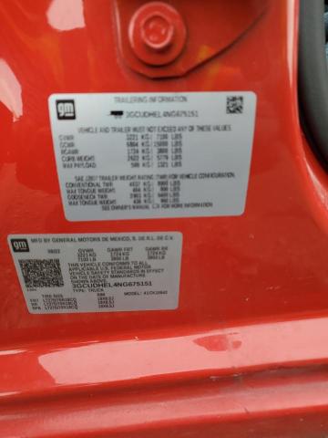 2022 CHEVROLET SILVERADO - 3GCUDHEL4NG675151