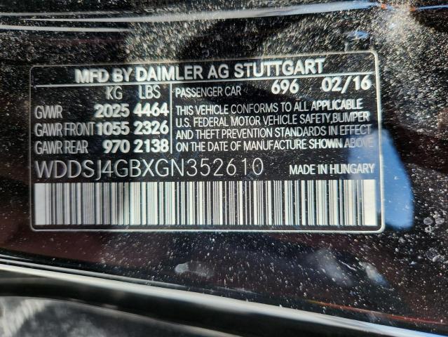 2016 MERCEDES-BENZ CLA 250 4M - WDDSJ4GBXGN352610