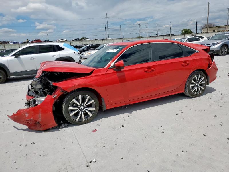 HONDA CIVIC EX 2023 red  gas 2HGFE1F75PH314708 photo #1