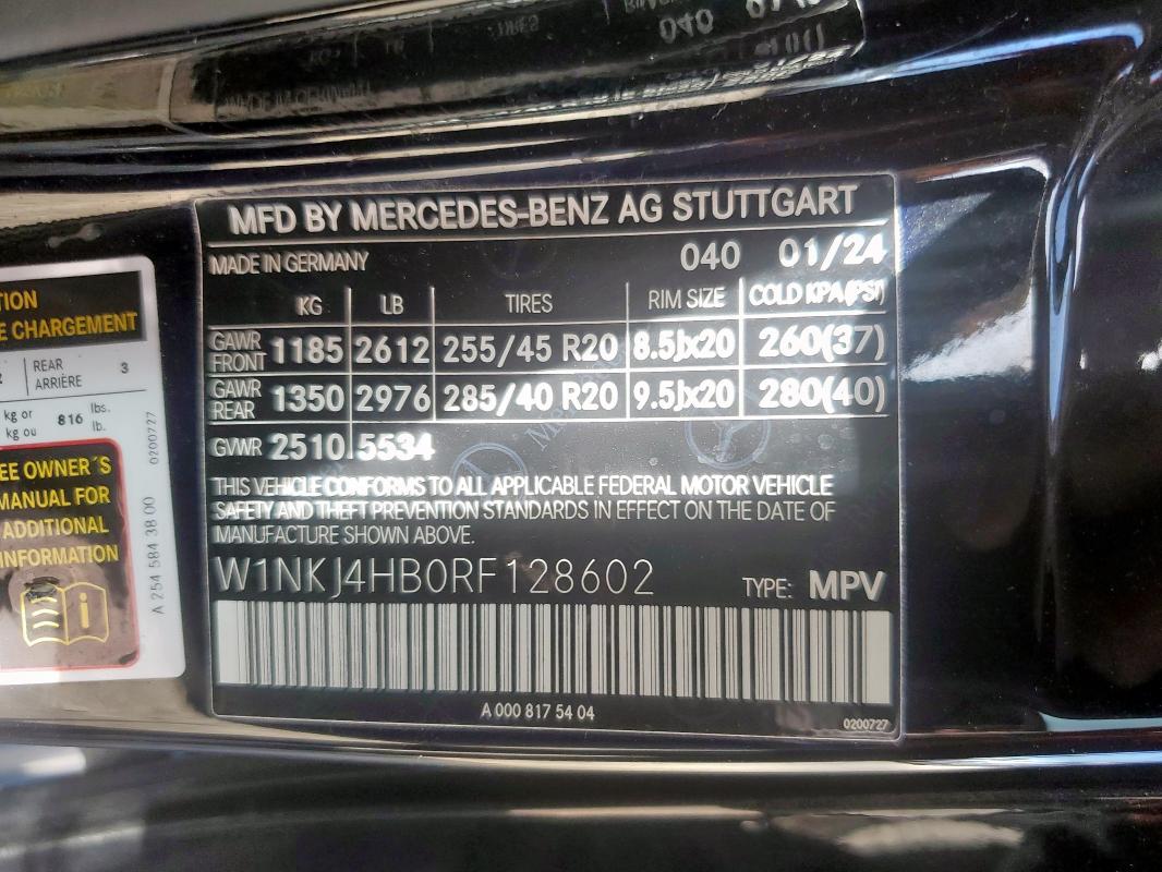 2024 MERCEDES-BENZ GLC COUPE W1NKJ4HB0RF128602
