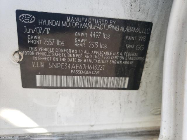 2018 HYUNDAI SONATA SPO - 5NPE34AF6JH613221