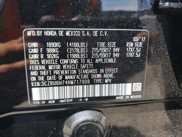 2017 HONDA HR-V EXL 3CZRU6H74HM717908