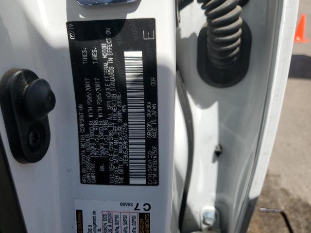 2019 TOYOTA 4RUNNER SR - JTEBU5JR9K5677346