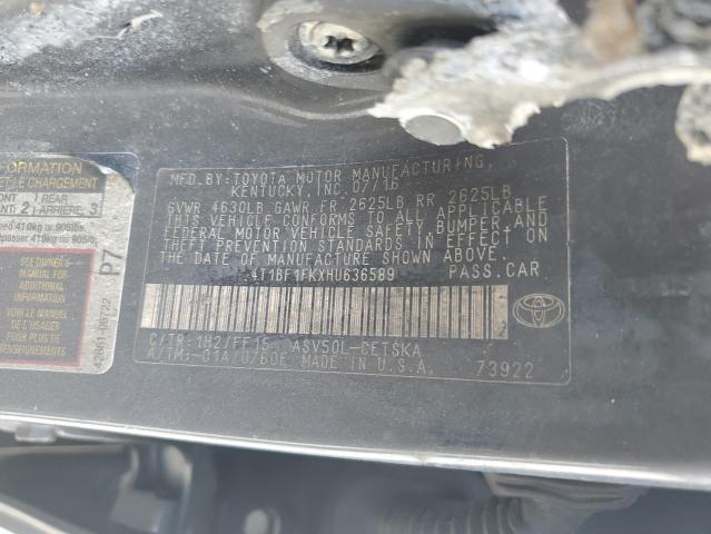 2017 TOYOTA CAMRY LE - 4T1BF1FKXHU636589