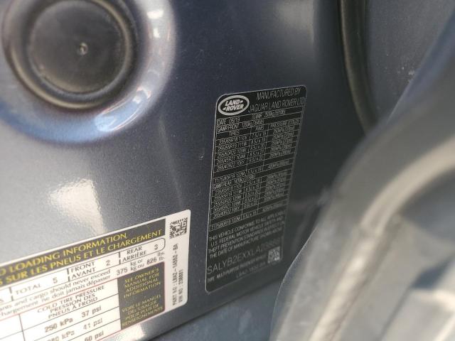 2020 LAND ROVER RANGE ROVE SALYB2EXXLA238881