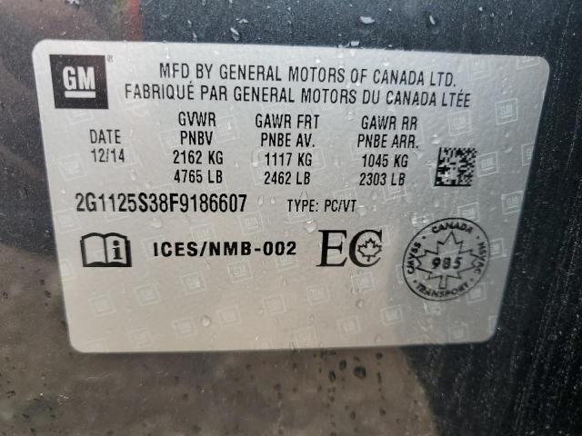 2015 CHEVROLET IMPALA LT - 2G1125S38F9186607