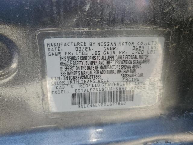 2021 NISSAN VERSA SV - 3N1CN8EV2ML877862