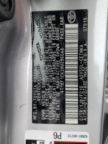 2017 TOYOTA CAMRY LE - 4T1BF1FK2HU296046