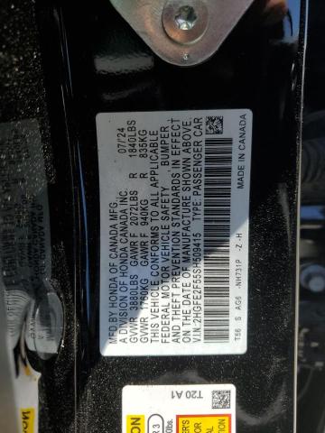 2025 HONDA CIVIC SPOR 2HGFE2F55SH509415