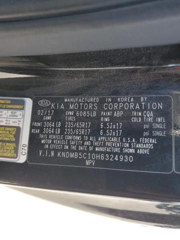 2017 KIA SEDONA LX KNDMB5C10H6324930