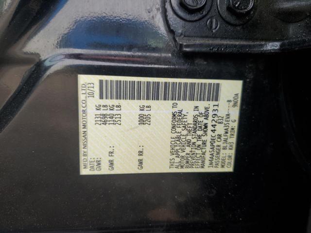 2014 NISSAN MAXIMA S - 1N4AA5AP0EC442931