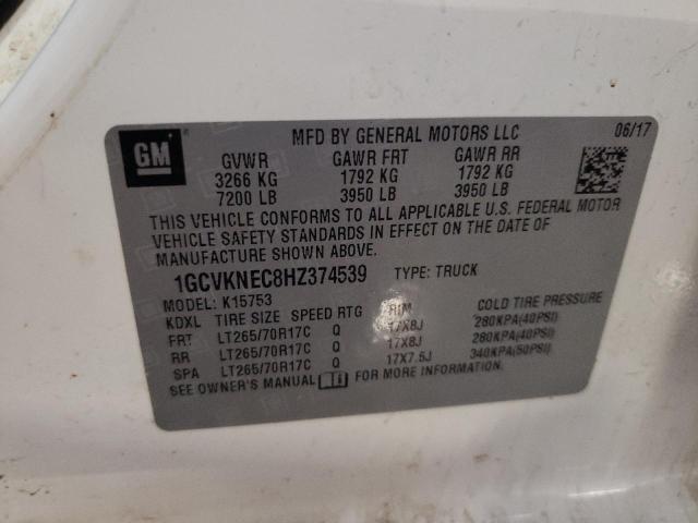 2017 CHEVROLET 1500 - 1GCVKNEC8HZ374539