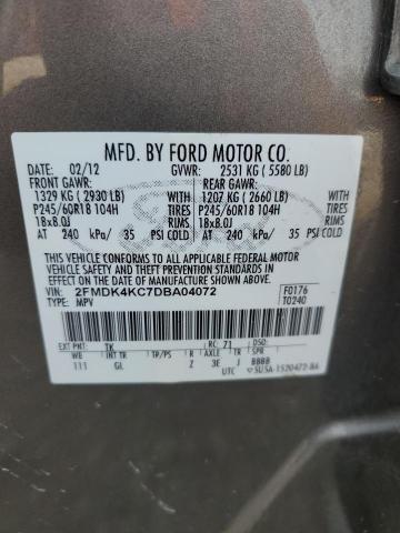 2013 FORD EDGE LIMIT - 2FMDK4KC7DBA04072