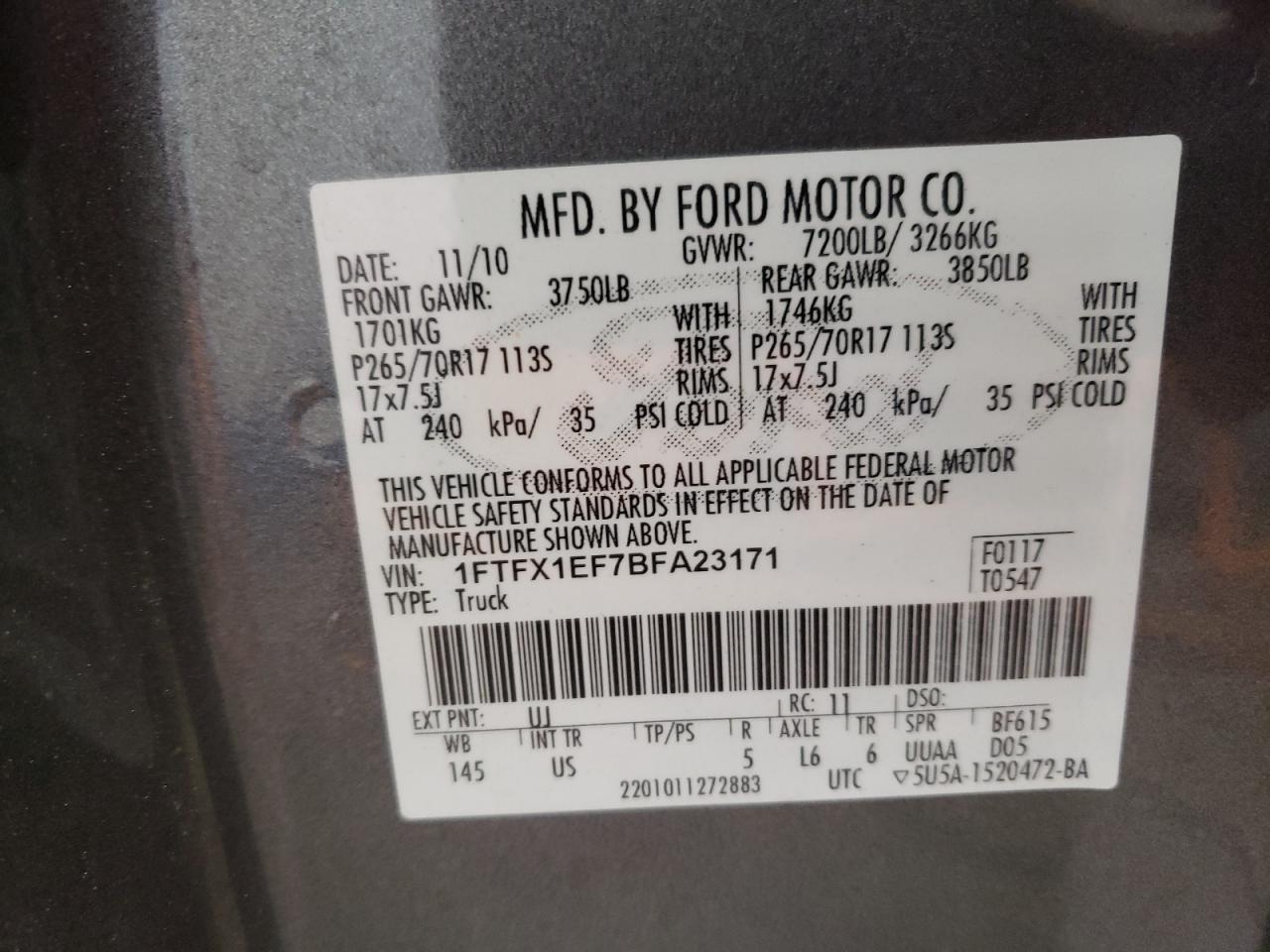 FORD F-150 SUPER CAB