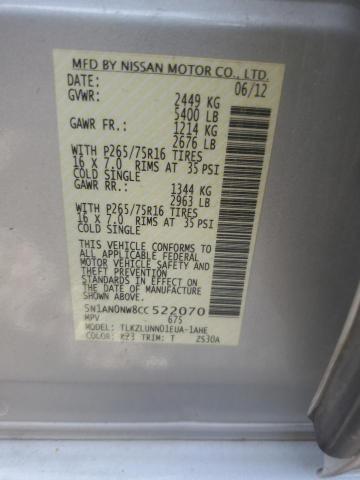 2012 NISSAN XTERRA OFF - 5N1AN0NW8CC522070