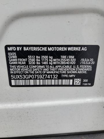 2025 BMW X3 30 XDRI 5UX53GP07S9Z74132