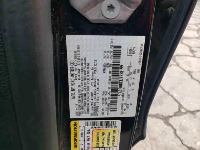 2018 FORD FUSION SE 3FA6P0HD3JR238199